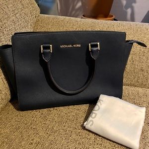 Navy Selma MK bag (size large)